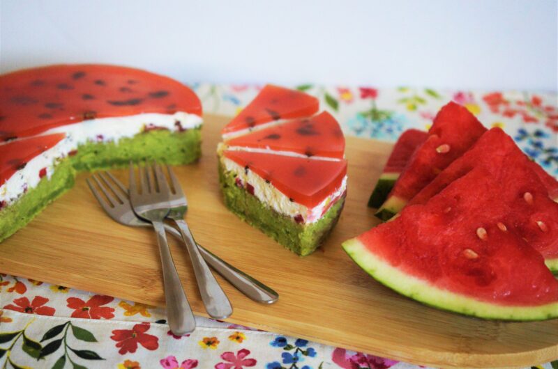 Letná torta Melón s tvarohovým krémom a ovocím